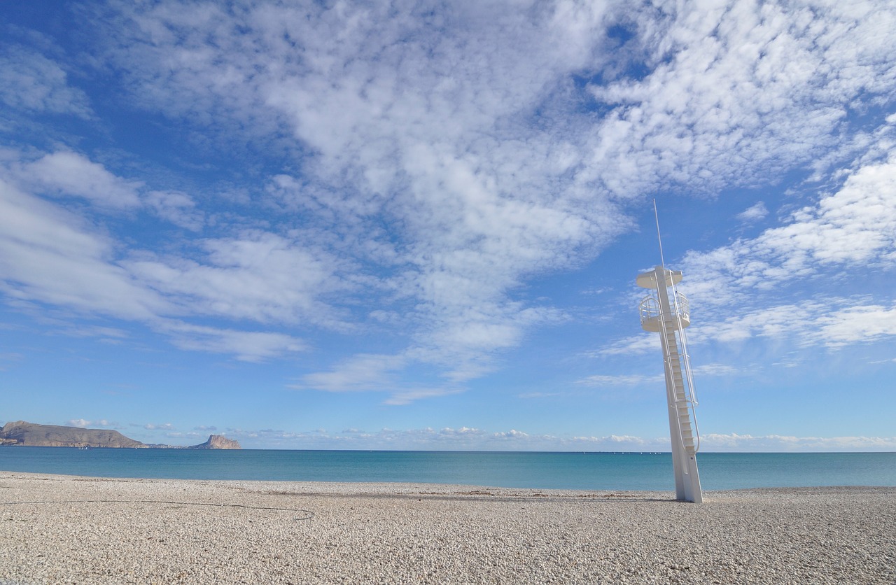 beach sky blue sky free photo