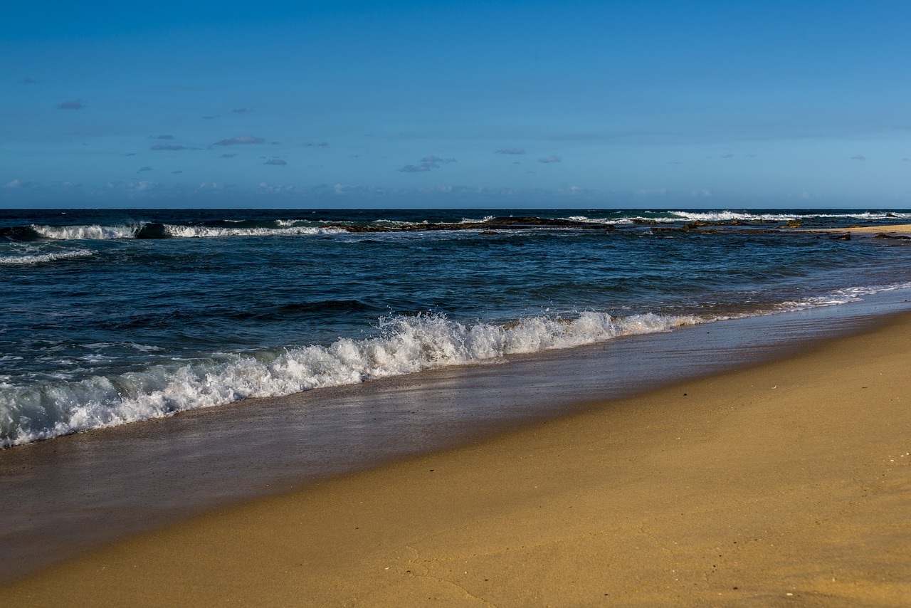 beach waves brisbane free photo