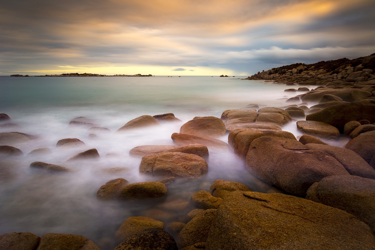 beach rocks sand free photo