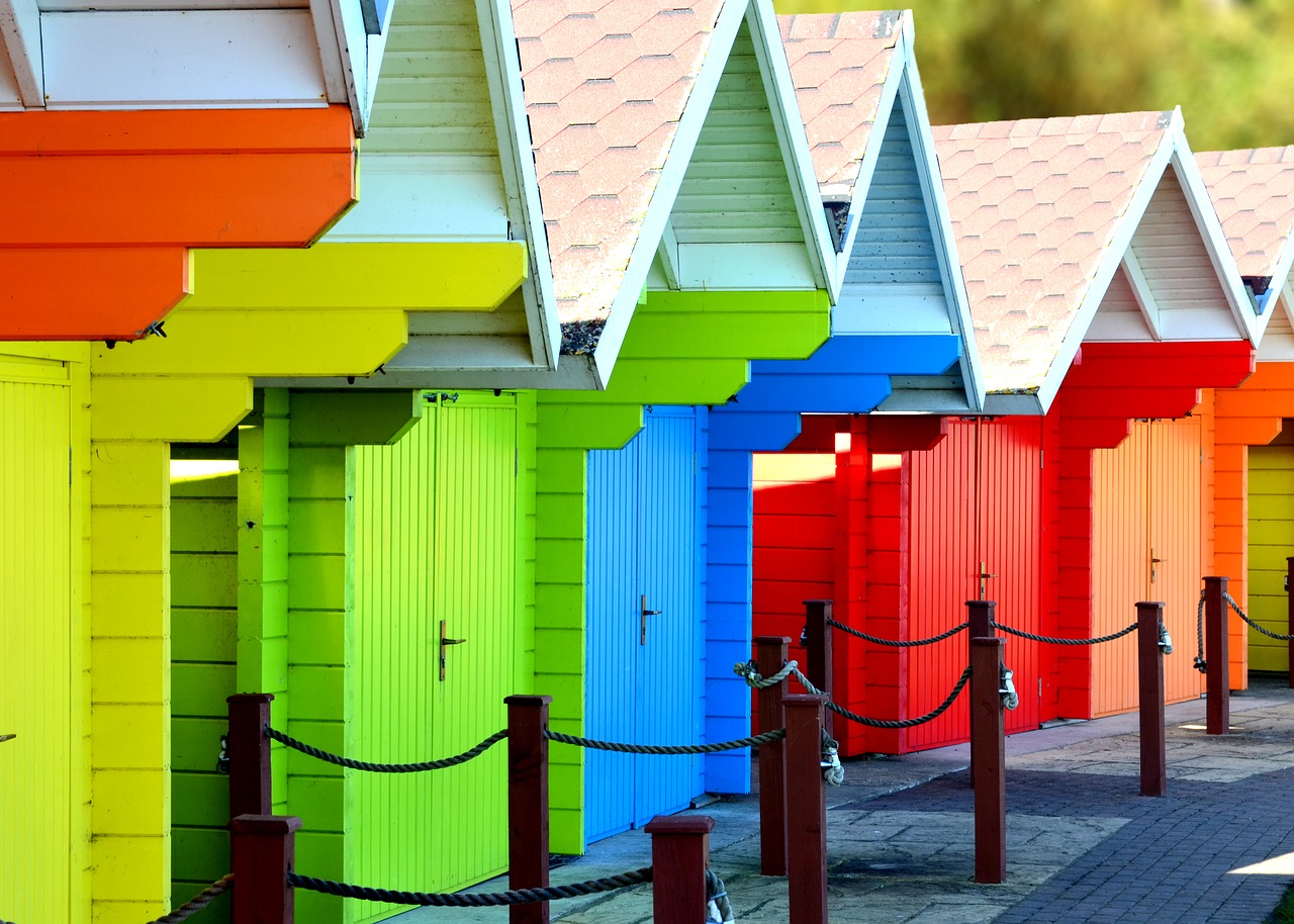 beach hut sand free photo