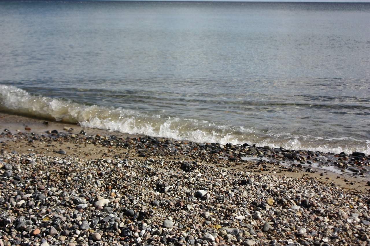 beach sea stone free photo