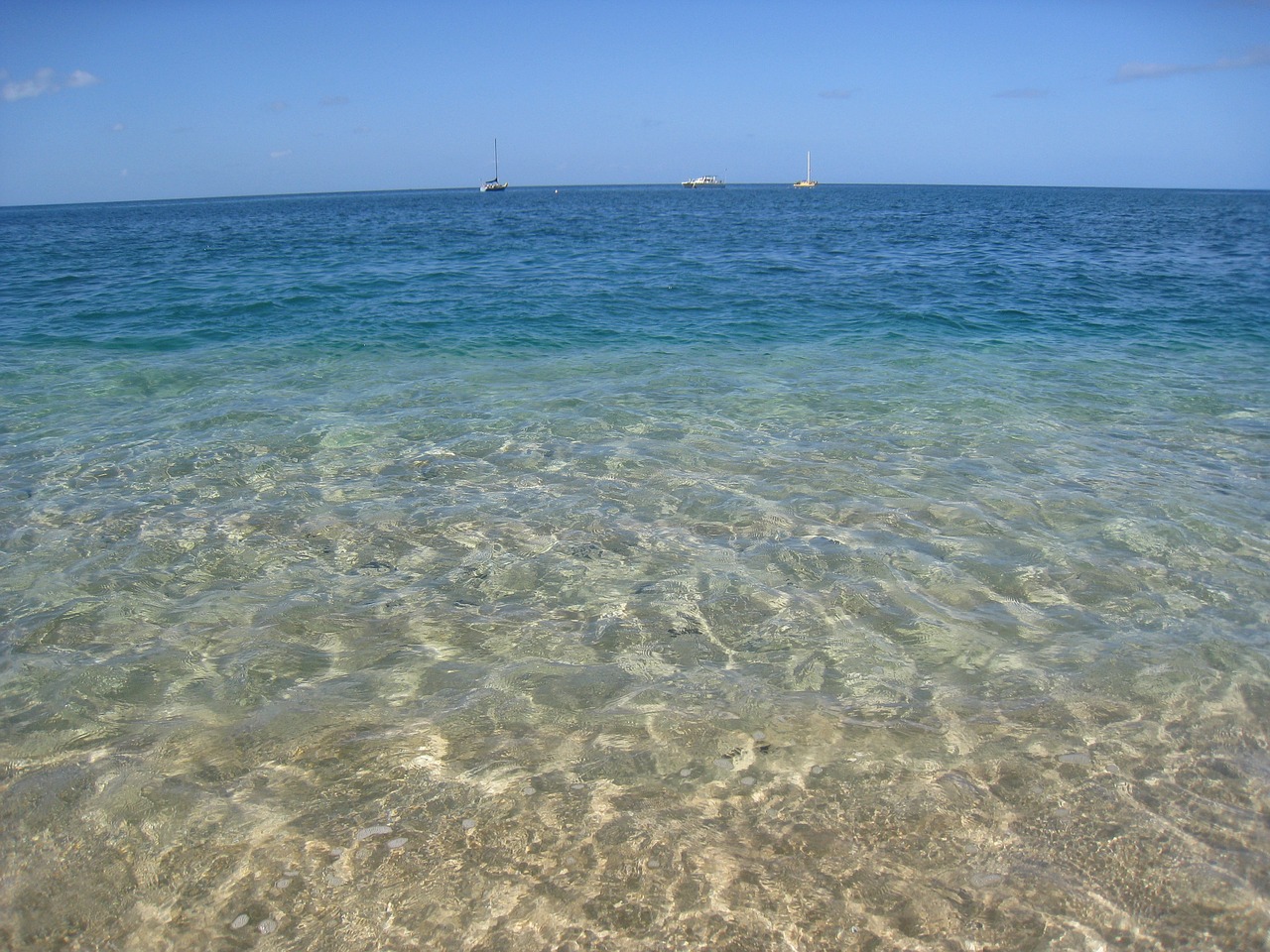 beach crystal clear hawaii free photo