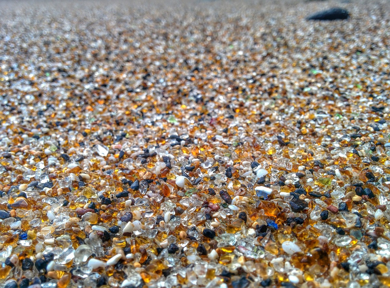 beach glass sand free photo