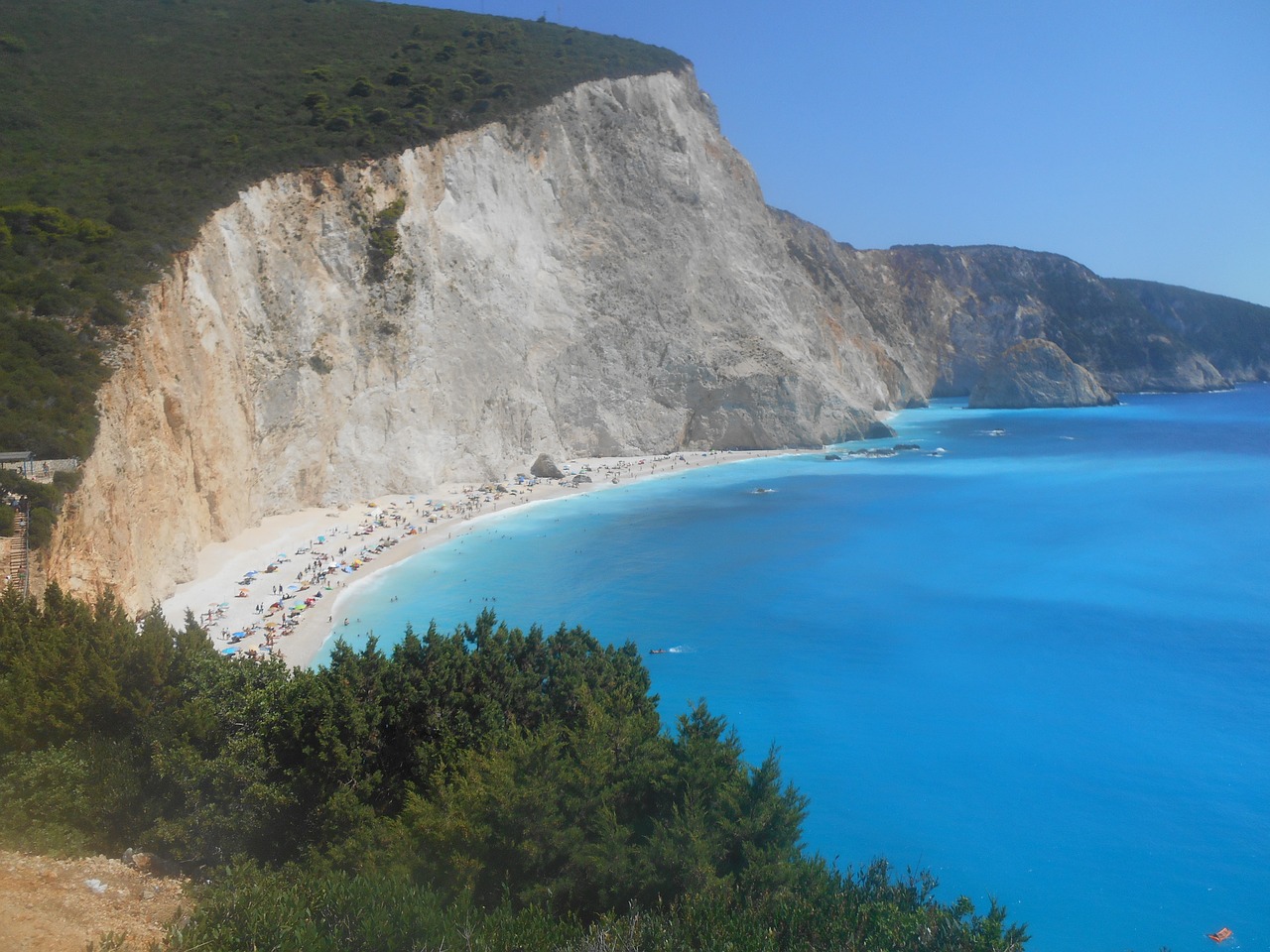 beach blue sand free photo