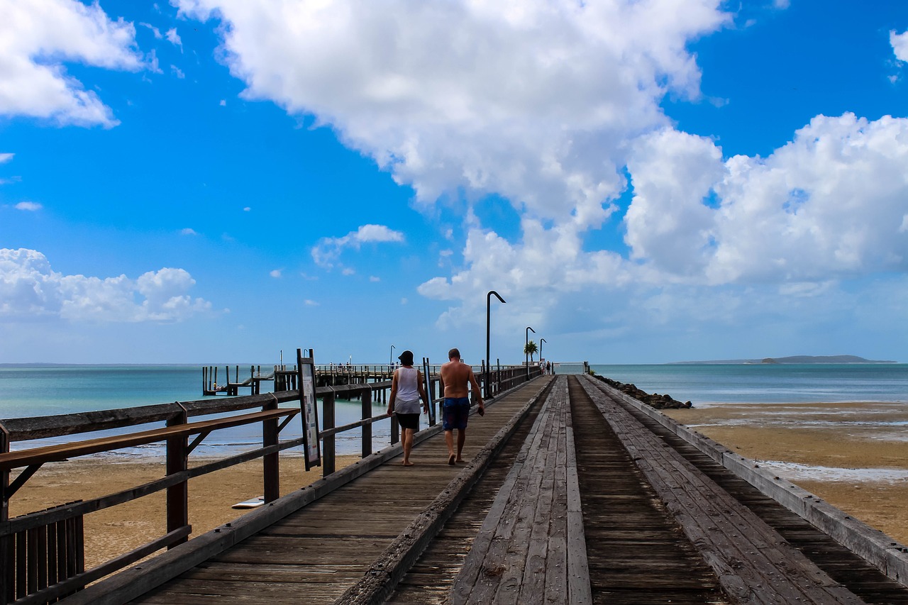 beach dock fraser island free photo