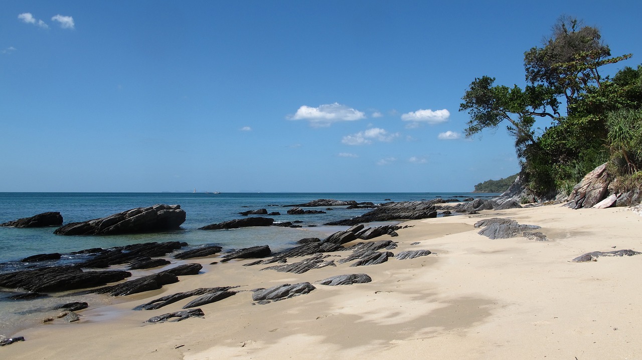 beach sand ocean free photo