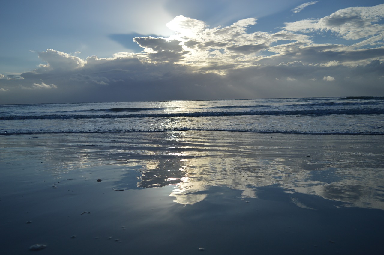 beach sunrise nature free photo