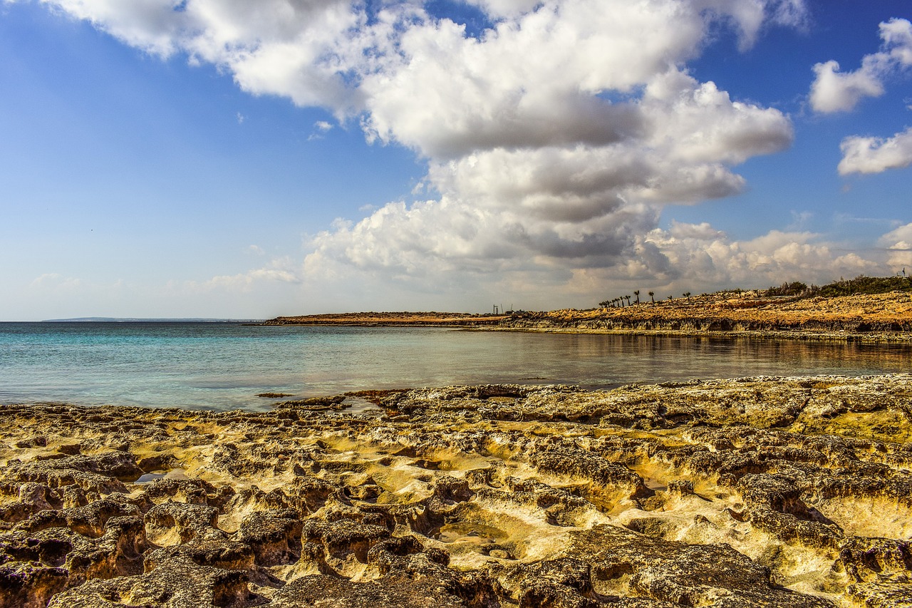 beach rocky nature free photo