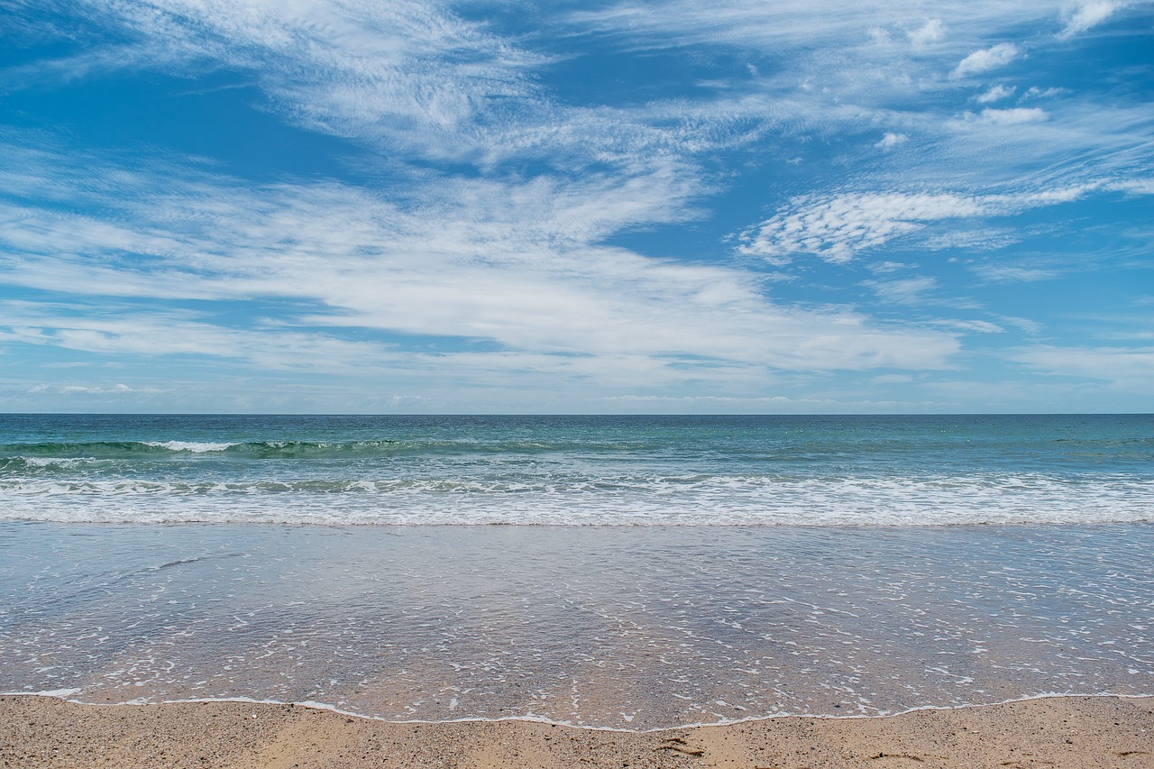 beach waves sand free photo