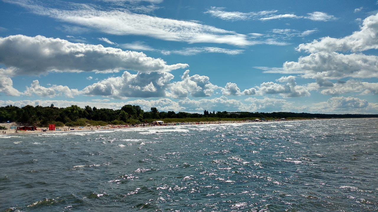 beach sky sea free photo