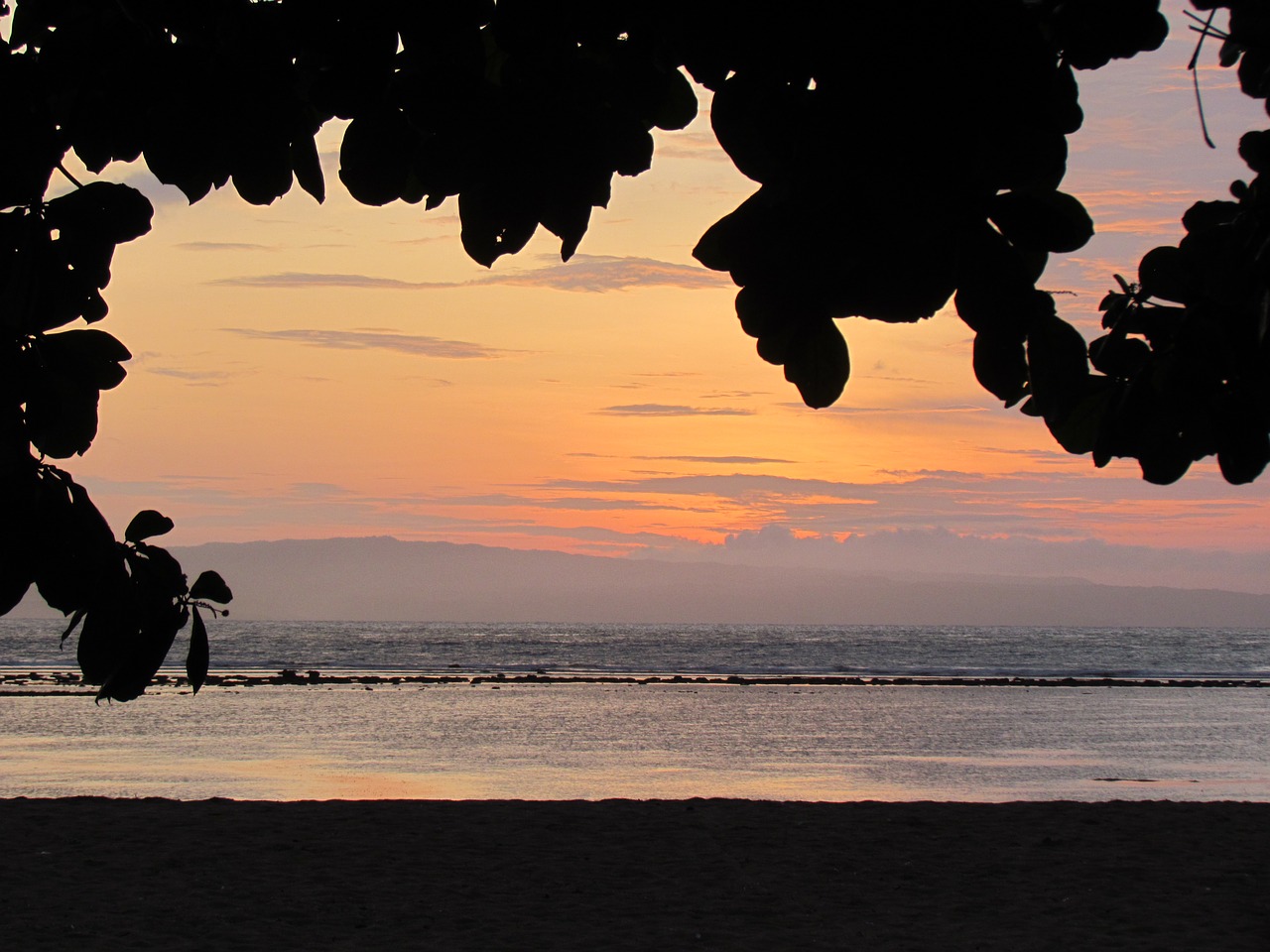 beach sunrise sunset free photo