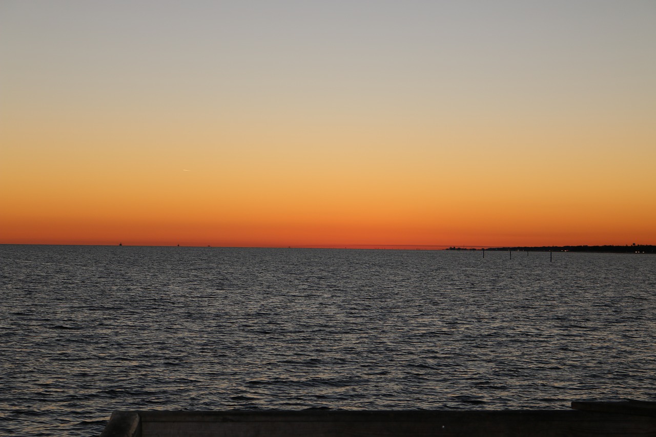 beach dusk gulf free photo