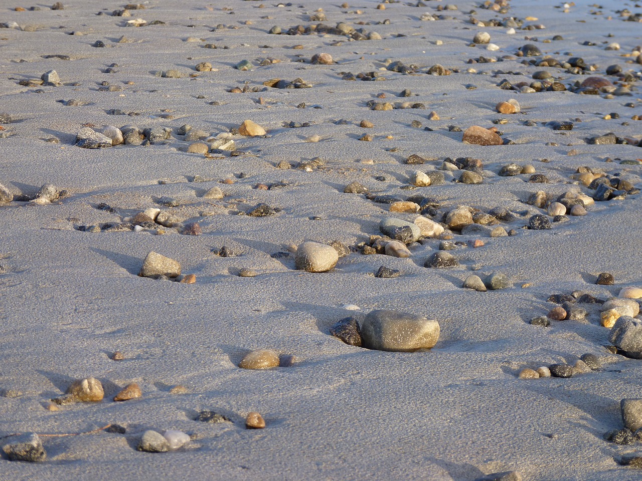 beach stones shadow free photo