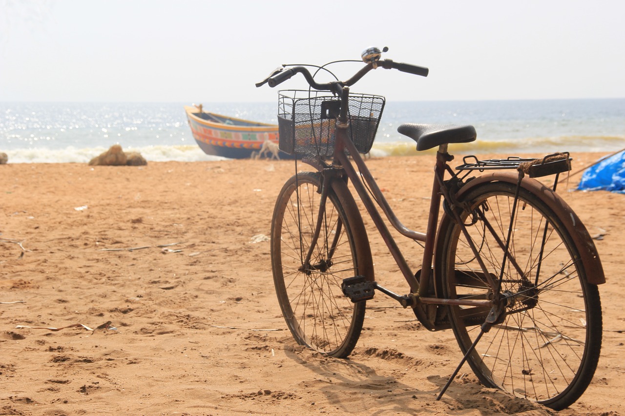 beach cycle summer free photo