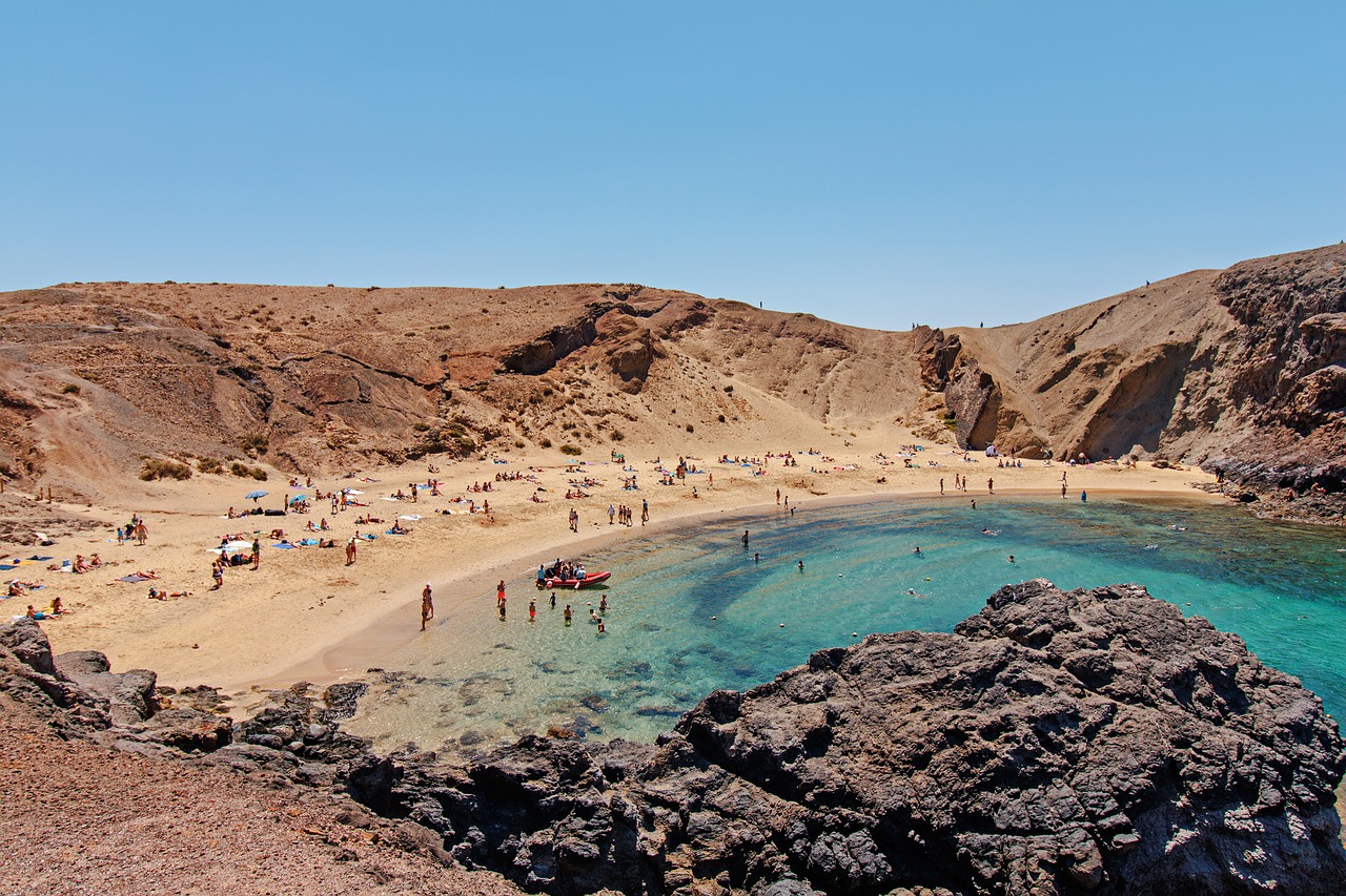 beach lanzarote canary islands free photo