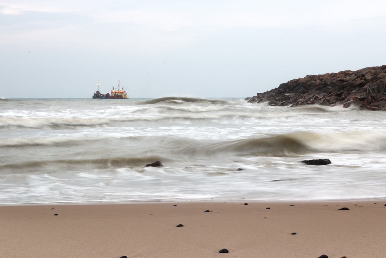 beach ship fishing boat free photo