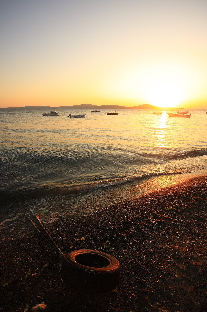 beach sunset solar free photo