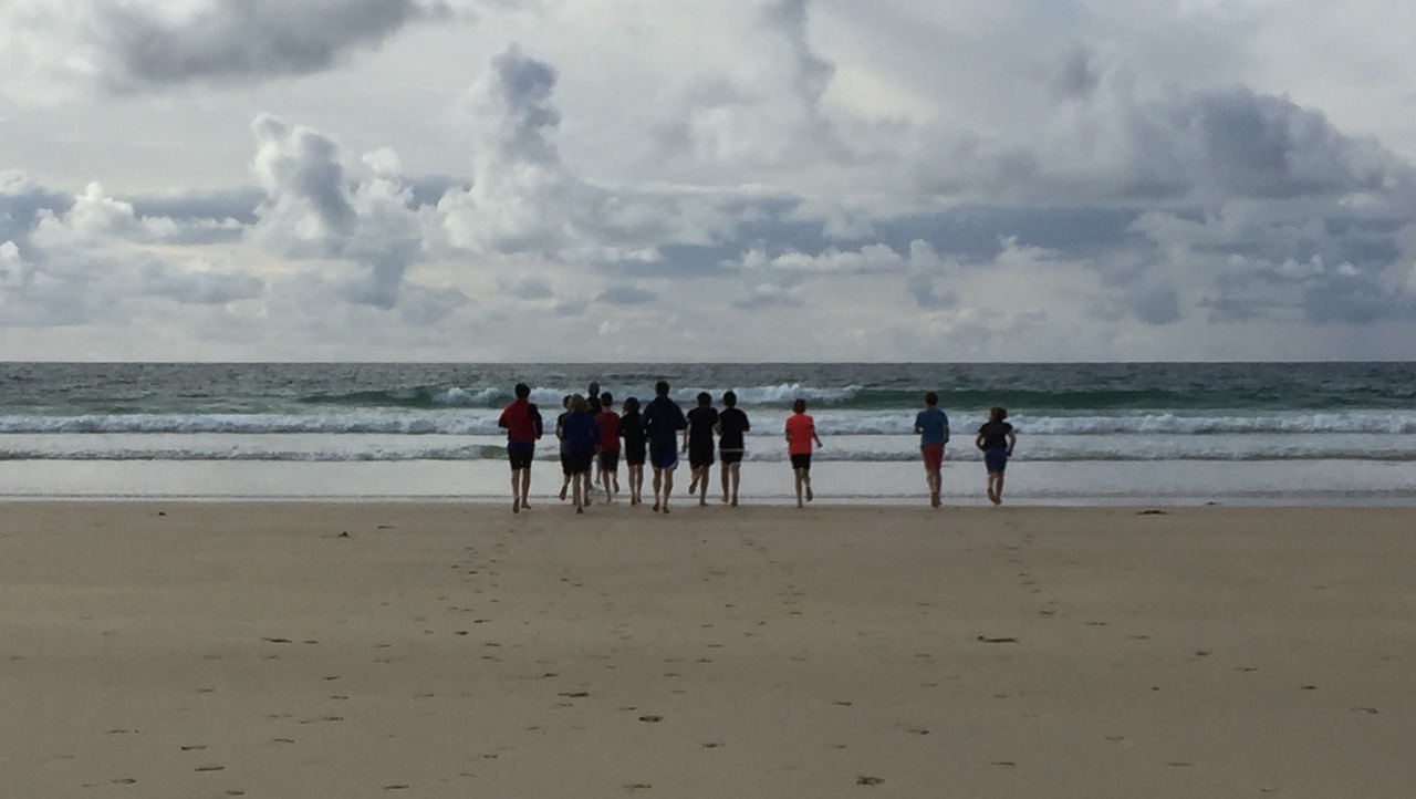 beach running fit free photo