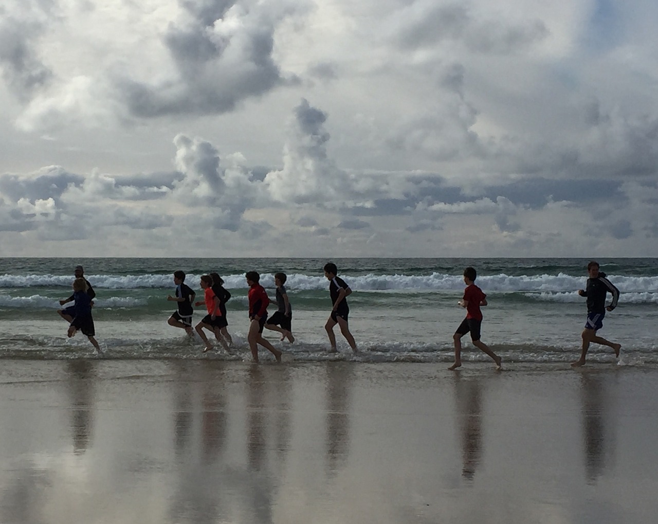 beach running fitness free photo