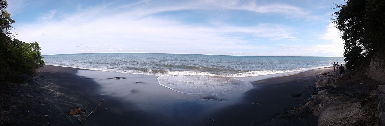 beach black sand free photo