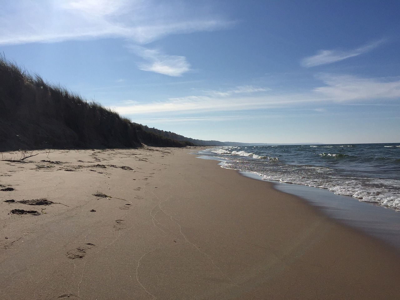 beach dunes michigan free photo