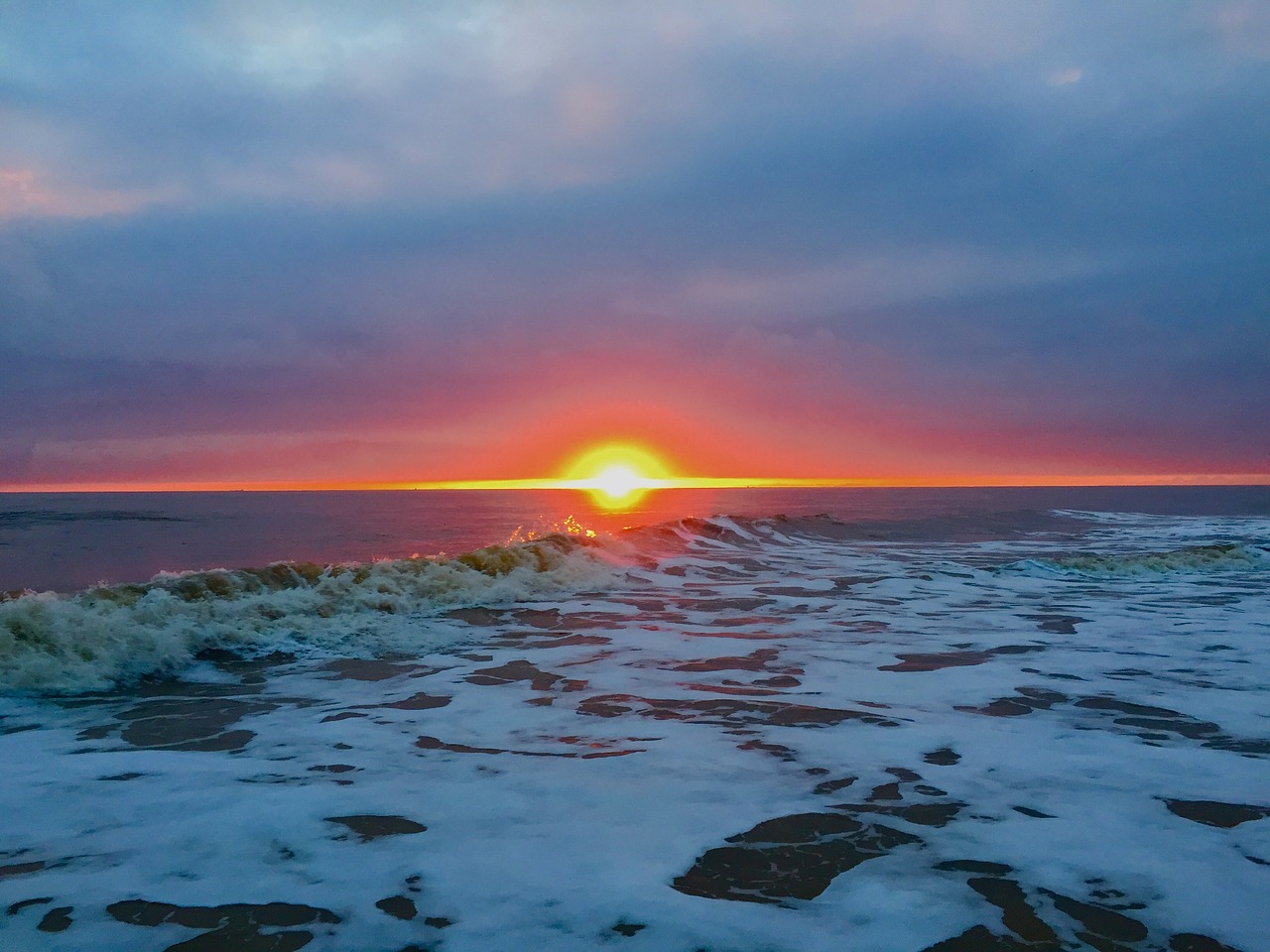 beach sunrise waxham free photo