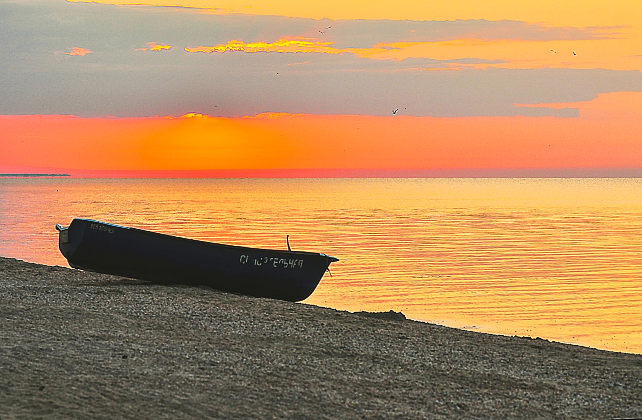 beach boat summer free photo