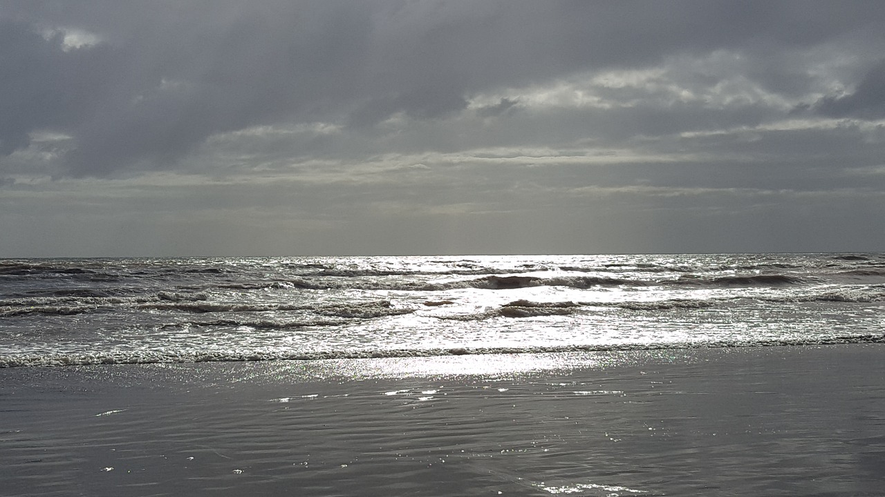 beach sun grey free photo