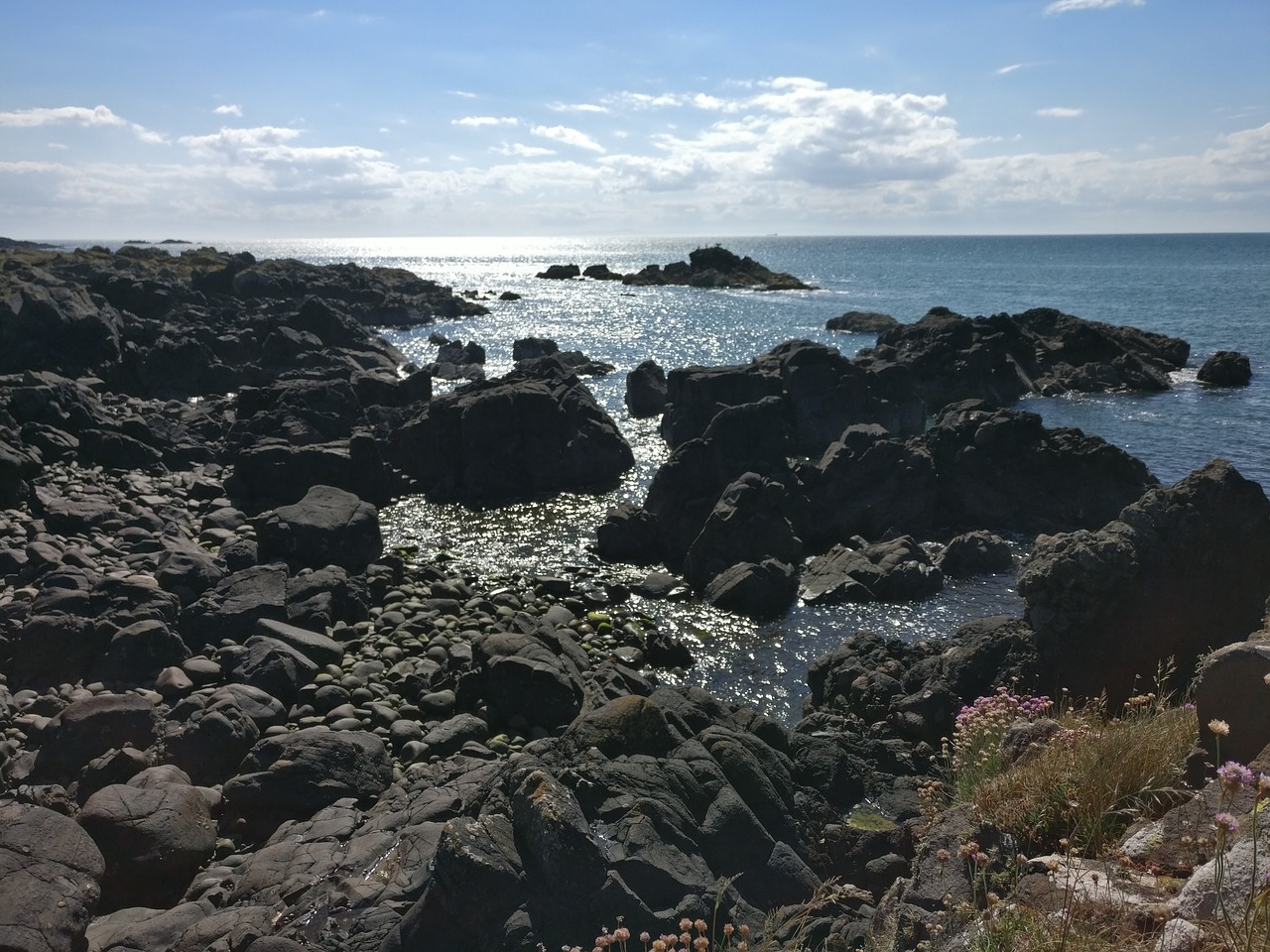 beach sea scotland free photo