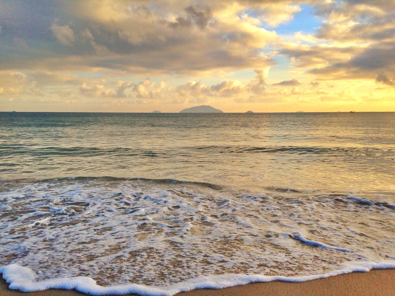 beach shore wave free photo