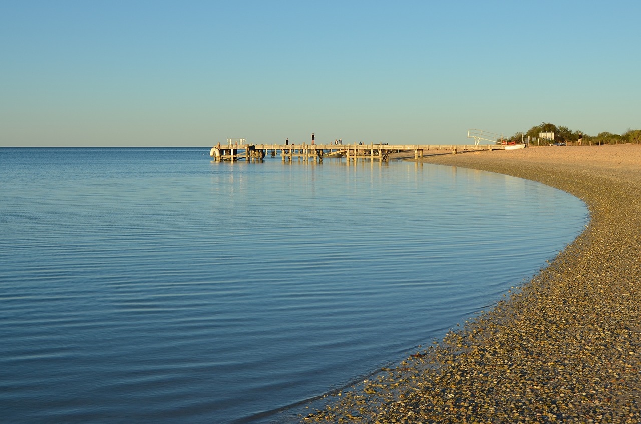 beach jetty calm free photo