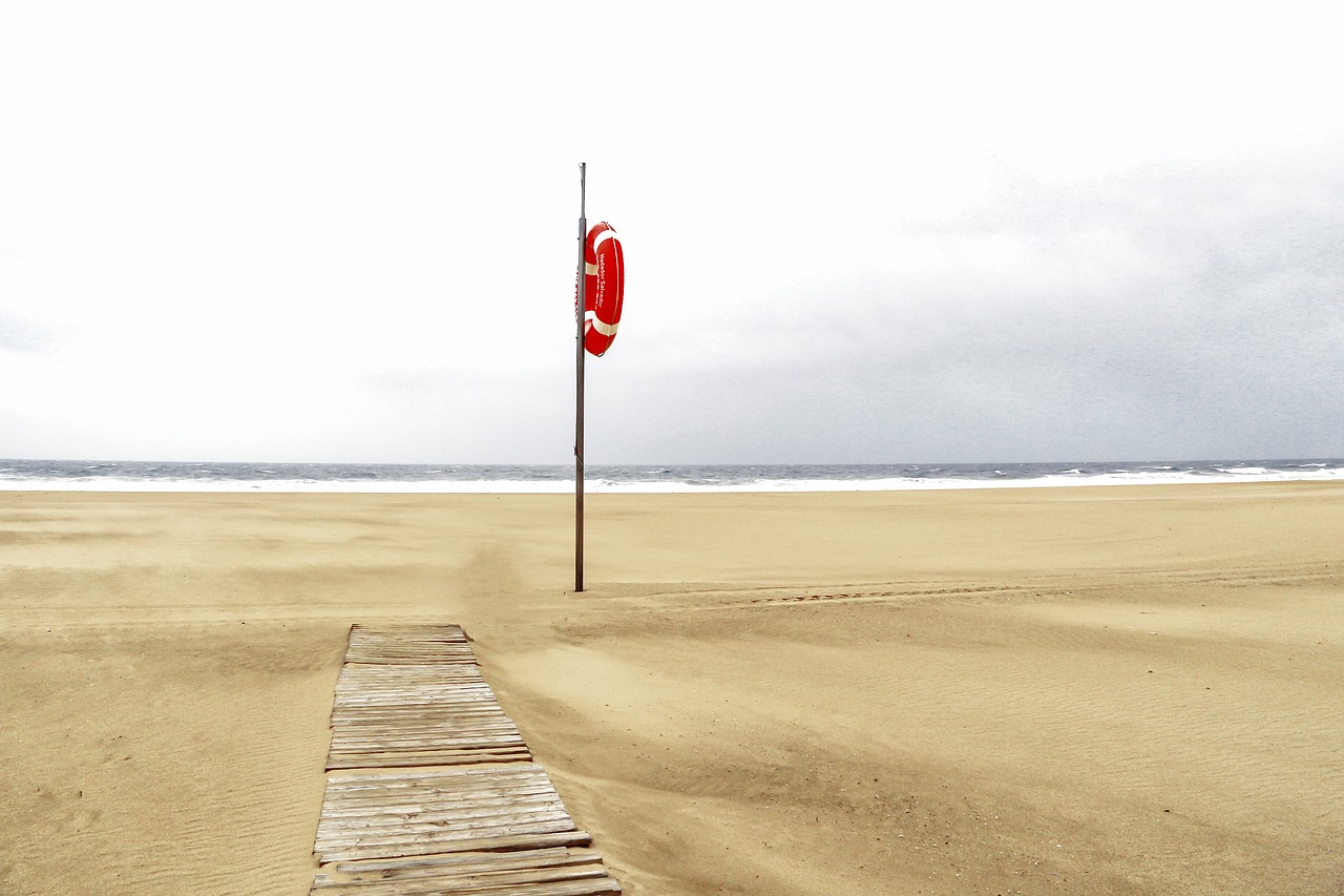 beach portugal lifeguard free photo