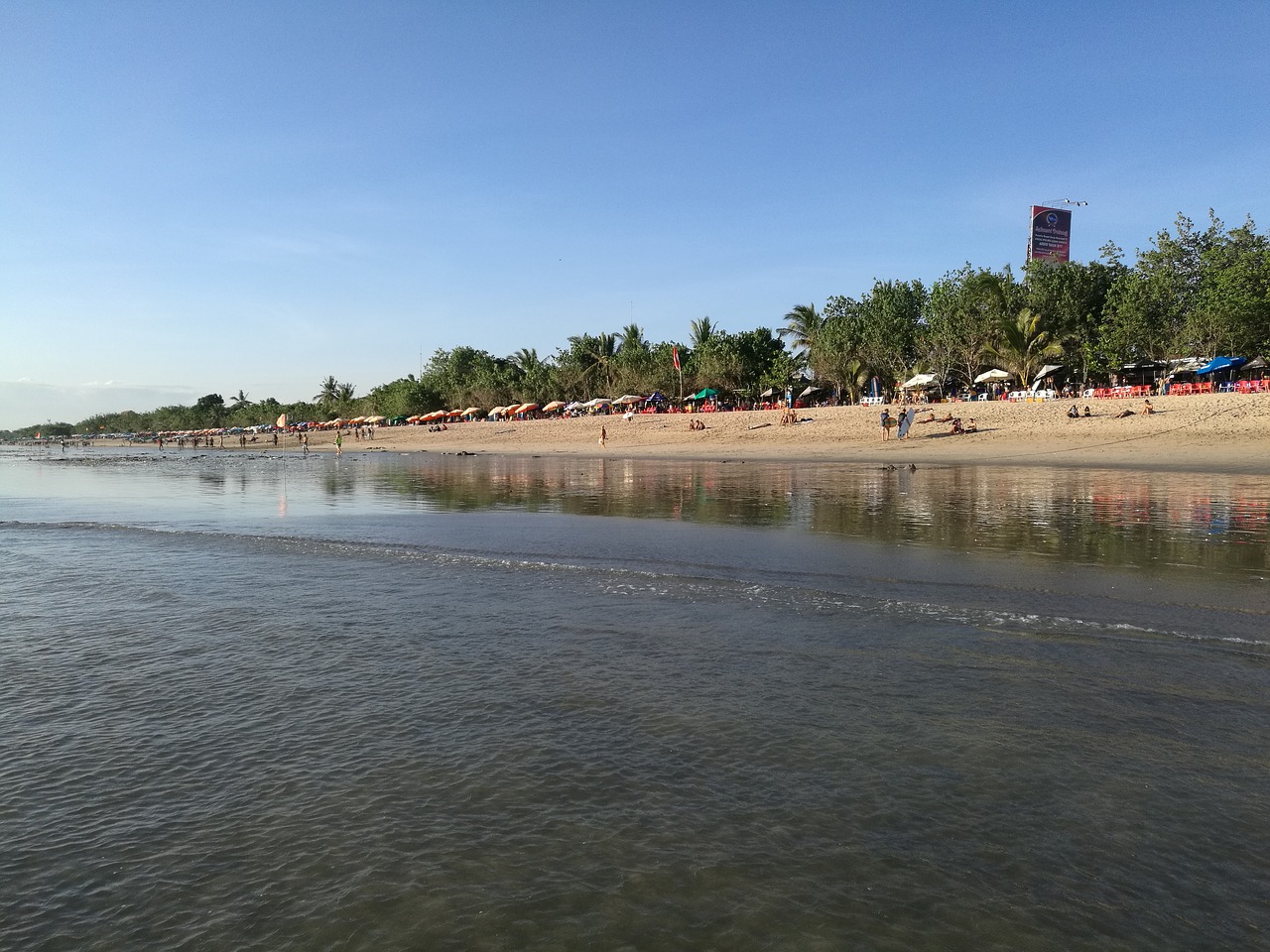 beach the scenery blue sky free photo