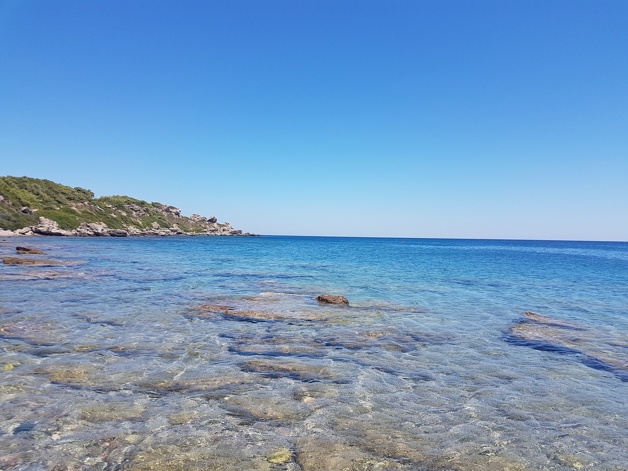 beach rocks nature free photo