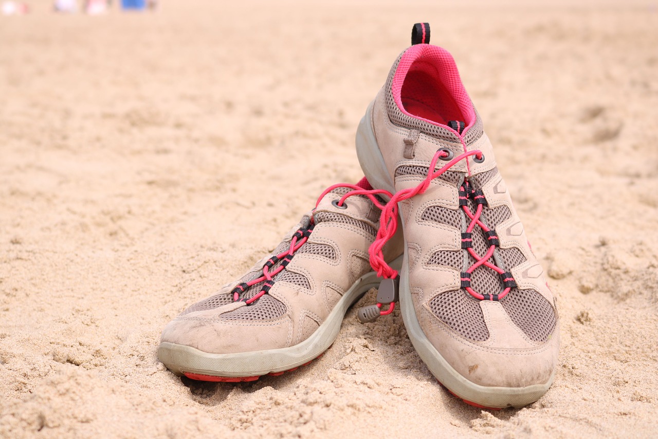 beach shoes run free photo