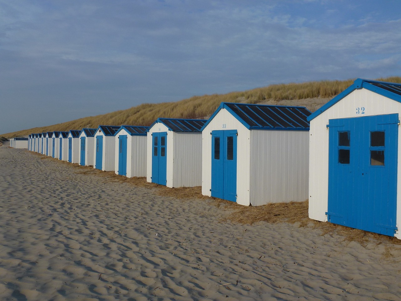 beach beach houses texel free photo