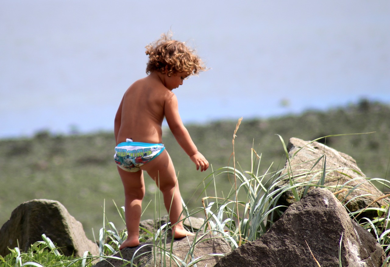 beach baby child free photo