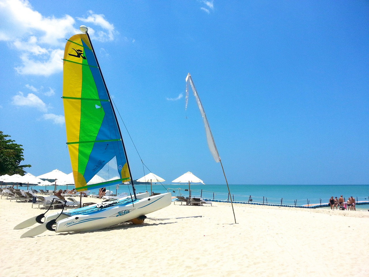 beach white sand thailand free photo