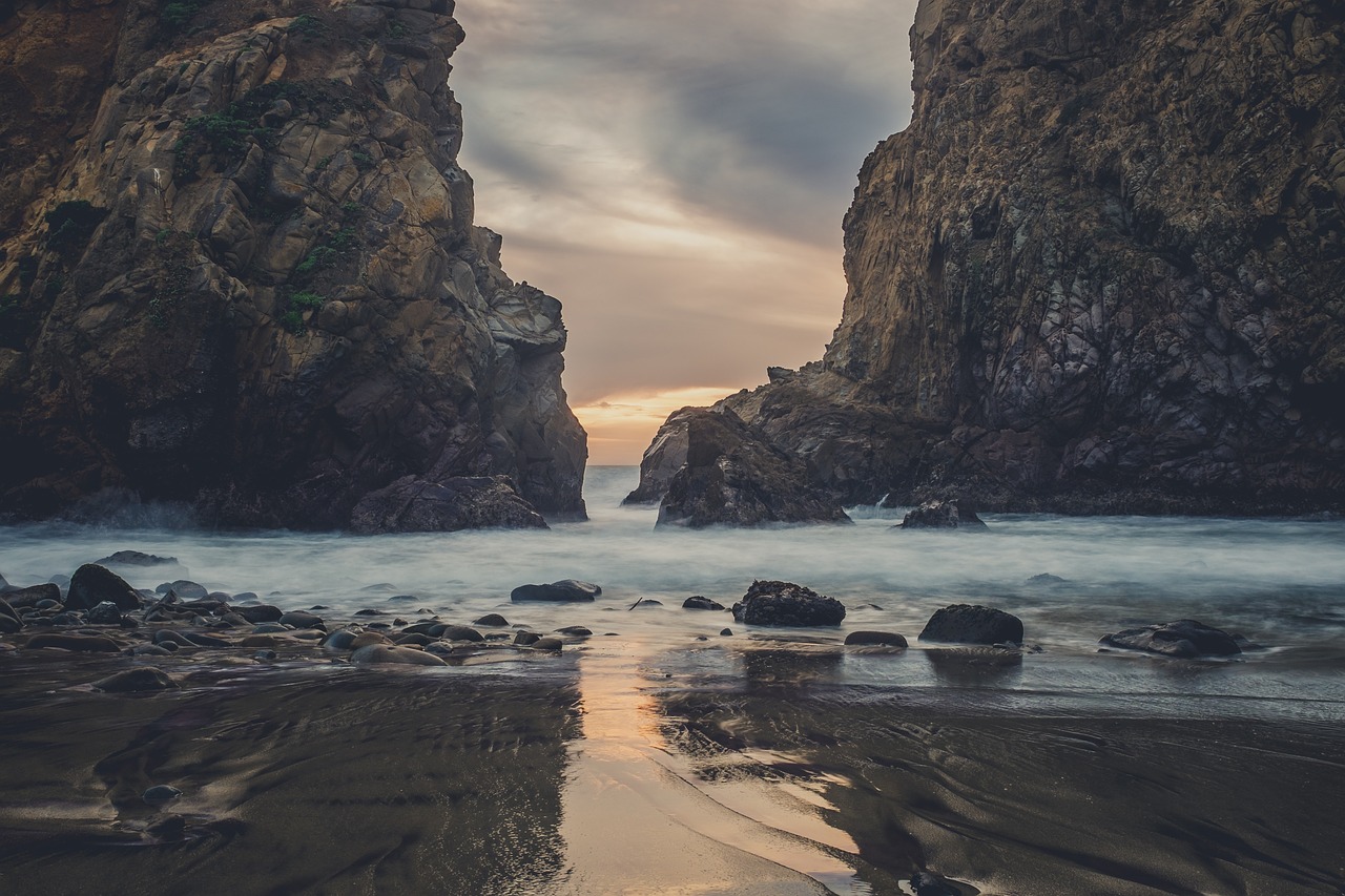 beach sand ocean free photo