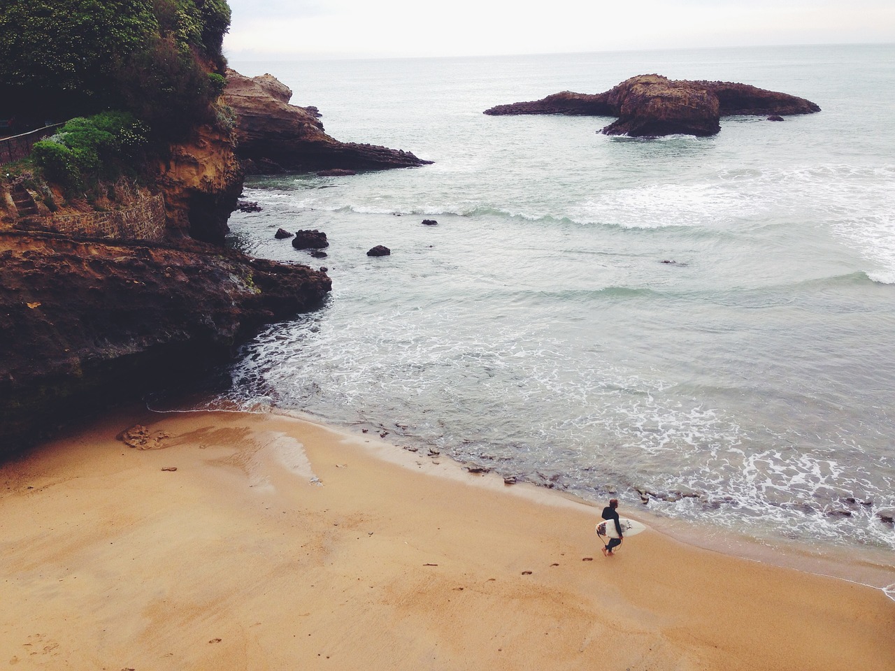 beach sand surfer free photo