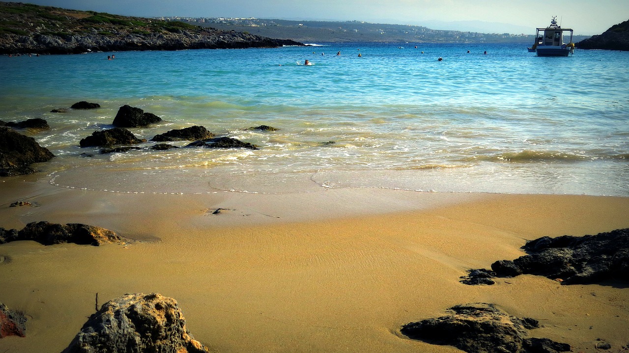 beach sand sea free photo