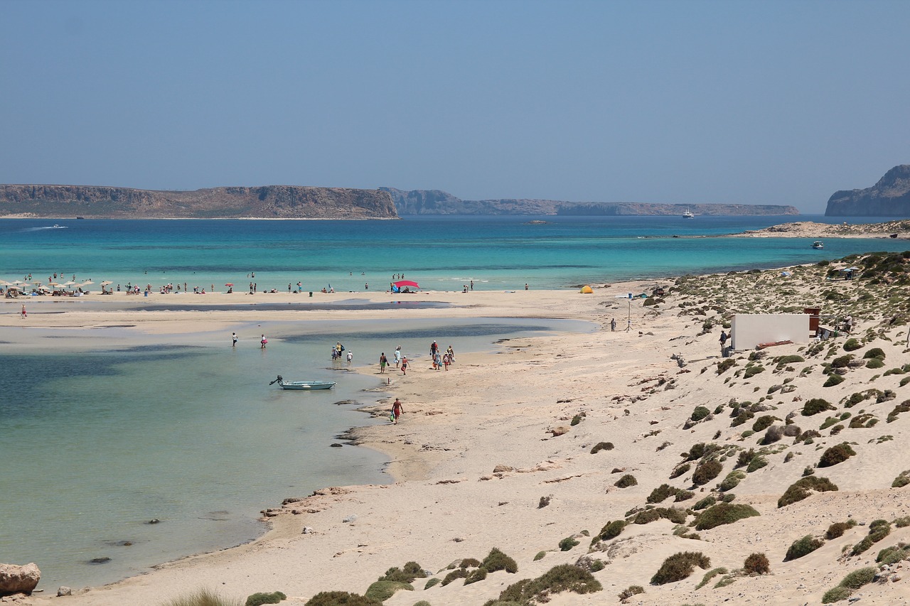 beach island of crete greece free photo