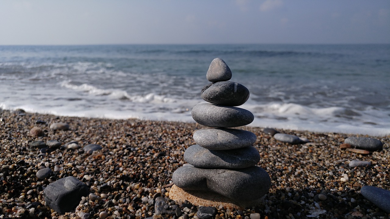 beach stone stability free photo