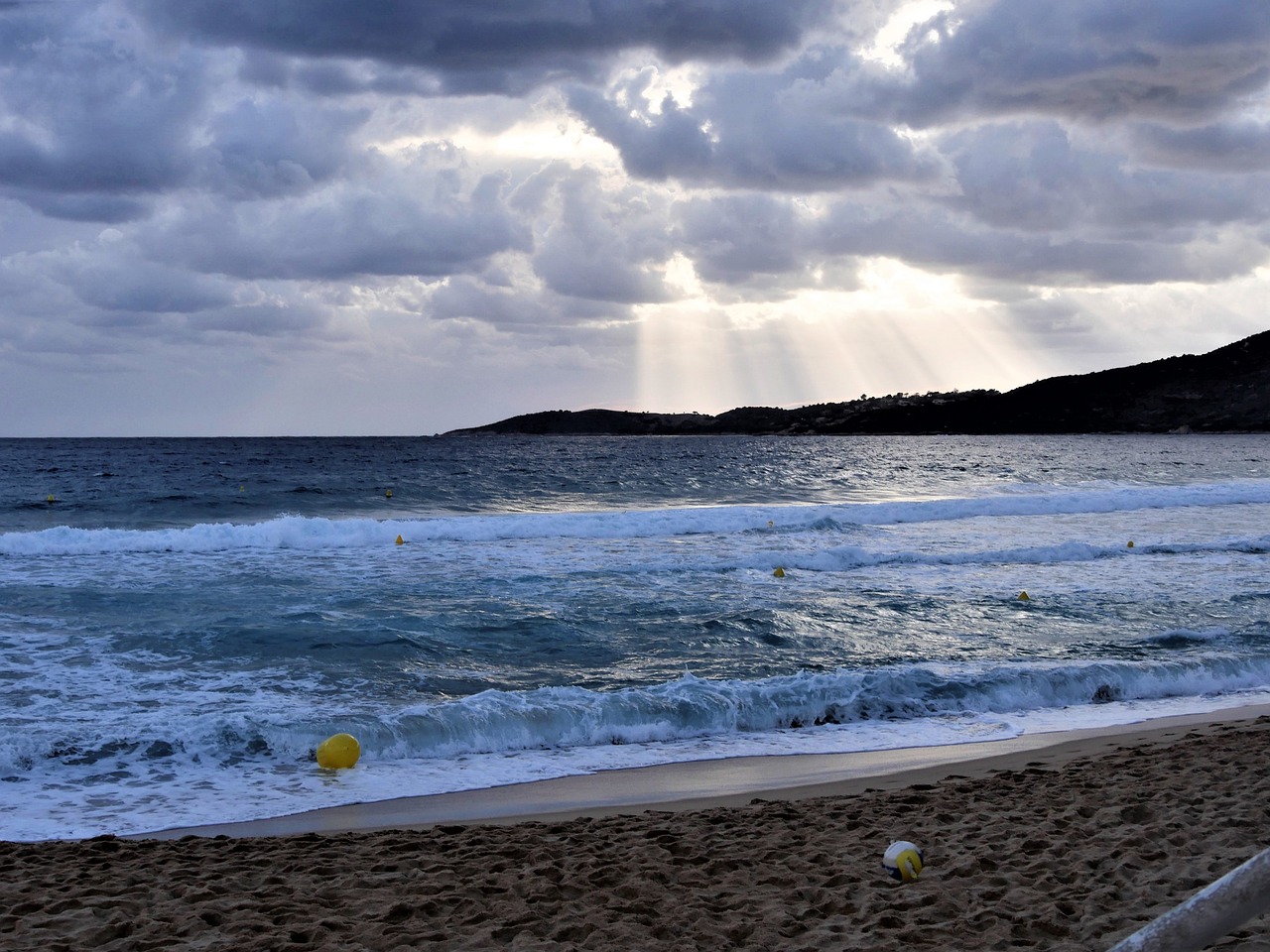 beach clouds sea free photo