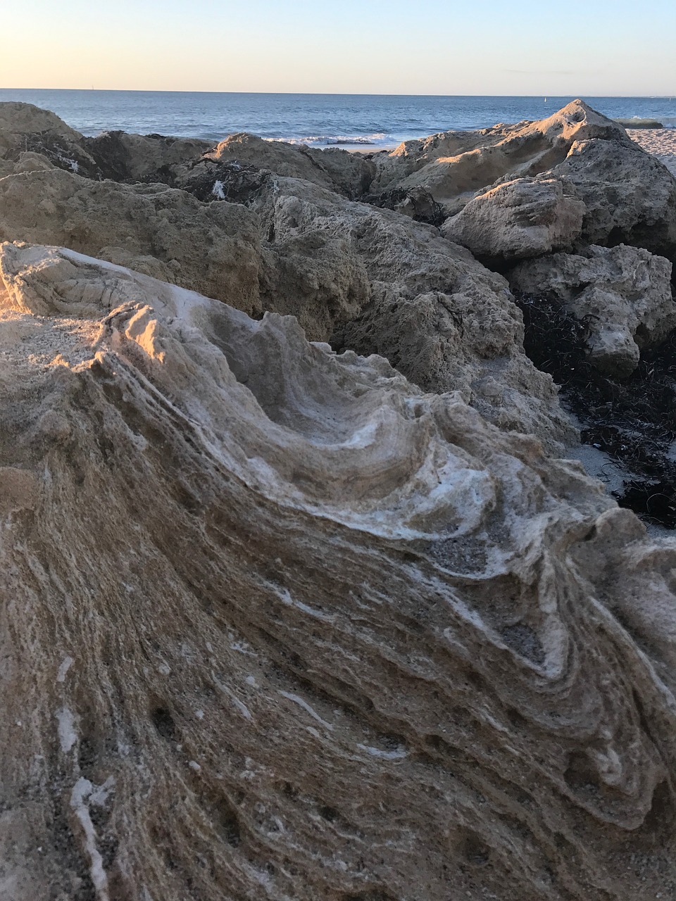 beach rocks formation free photo