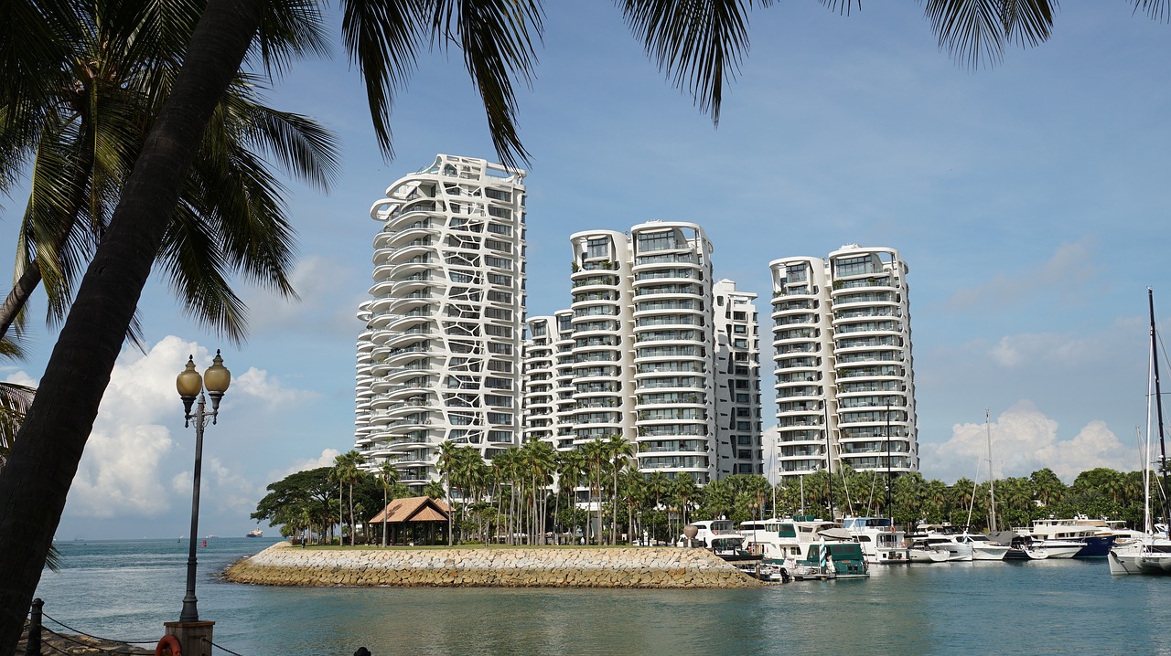 beach singapore beach city free photo