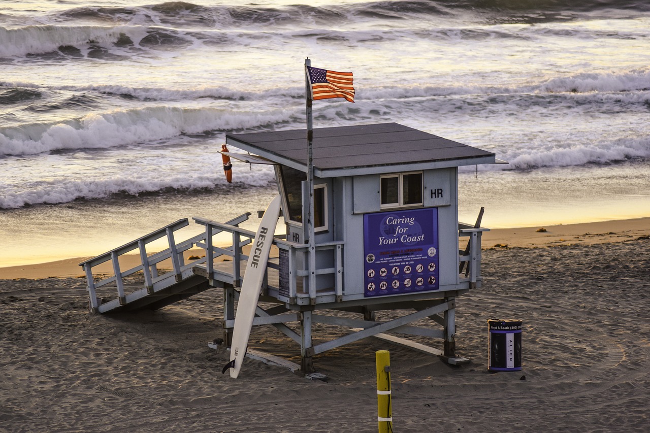 beach lifeguard cal free photo