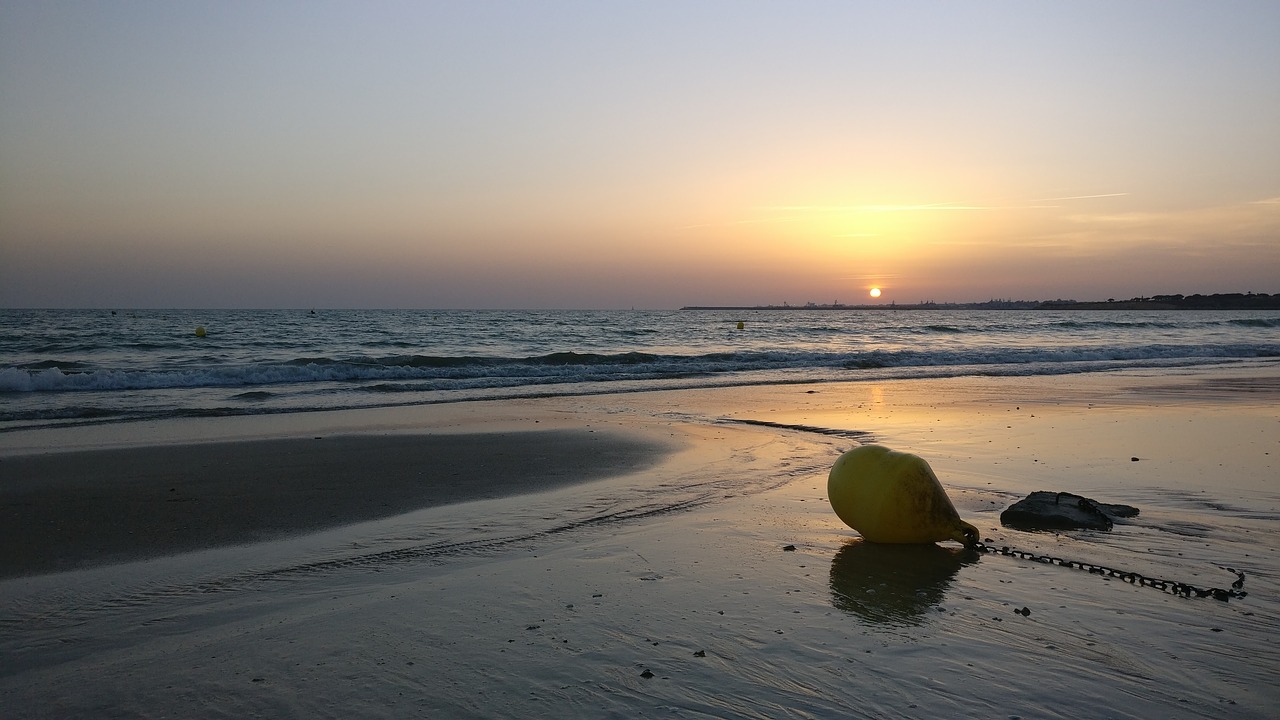 beach sunset andalusia free photo