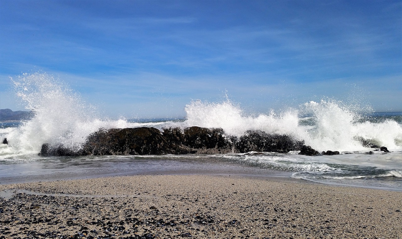 beach rocks ocean free photo