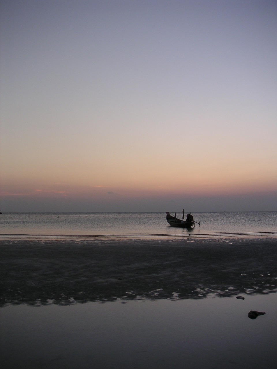 beach twilight afterglow free photo